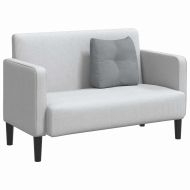 Възглавница за гръб Светлосиво 45 x 24 x 50 см текстил