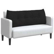 Възглавница за гръб Черно 120 x 24 x 50 см текстил