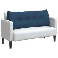 Възглавница за гръб Синьо 120 x 24 x 50 см текстил