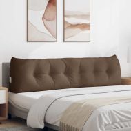 Възглавница за гръб Кафяво 180 x 24 x 50 см текстил