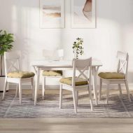 Възглавници за седалки 4 pcs Сивозелен 40 x 40 cm