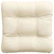 Възглавници за седалки 4 pcs Крем 45 x 45 cm Кордюрова тъкан