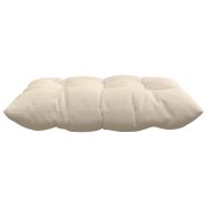 Възглавници за седалки 4 pcs Бежово 40 x 40 x 6 cm Микрофибър