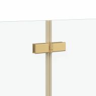 Душова обшивка Златист 120 x 68 x 130 см ESG стъкло и алуминий