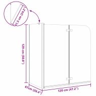 Душова обшивка Златист 120 x 68 x 130 см ESG стъкло и алуминий