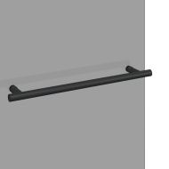 Душова обшивка Черно 95 x 140 cm ESG стъкло и алуминий