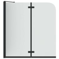 Душова обшивка Черно 120 x 68 x 130 см ESG стъкло и алуминий