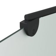 Душова обшивка Черно 120 x 68 x 130 см ESG стъкло и алуминий