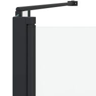 Вана с преграда Геометричен Черно 120 x 67 x 129 см