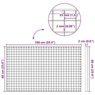Решетка Сребрист 30 x 30 x 2 см Горещо поцинкована стомана