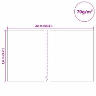 Флийс за защита на растения от замръзване Бяло 20 x 1,6 м