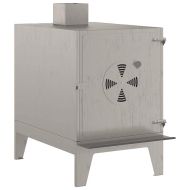 Къмпинг печка 35x50x60 cm Кортен стомана