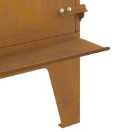 Къмпинг печка 35x50x60 cm Кортен стомана