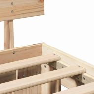 Рамка за легло Естествен 100 x 200 cm Солидно борово дърво