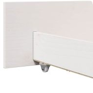 Рамка за легло с таблото Бяло 100 x 200 cm Солидно борово дърво