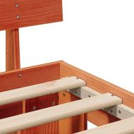 Рамка за легло с таблото Кафяво с восъчно покритие 80 x 200 cm