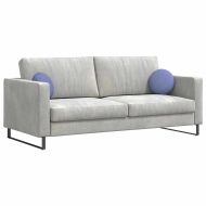 Възглавници за седалки 2 pcs Дънково син Ø30 x 13 см текстил