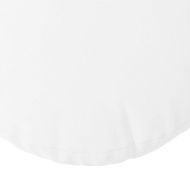 Възглавници за седалки 2 pcs Бяло Ø60 x 21 см текстил