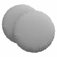 Възглавници за седалки 2 pcs Облачно сиво Ø60 x 21 см текстил