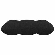 Възглавници за седалки 4 pcs Черно 40 x 40 x 12 см текстил