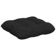 Възглавници за седалки 4 pcs Черно 40 x 40 x 12 см текстил