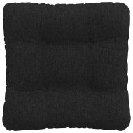 Възглавници за седалки 4 pcs Черно 40 x 40 x 12 см текстил