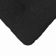 Възглавници за седалки 4 pcs Черно 40 x 40 x 12 см текстил