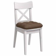 Възглавници за седалки 4 pcs Кафяво 40 x 40 x 12 см текстил