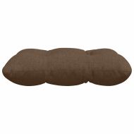 Възглавници за седалки 4 pcs Кафяво 40 x 40 x 12 см текстил