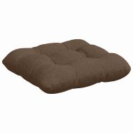 Възглавници за седалки 4 pcs Кафяво 40 x 40 x 12 см текстил