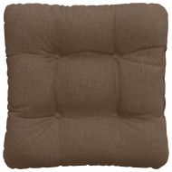 Възглавници за седалки 4 pcs Кафяво 40 x 40 x 12 см текстил