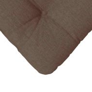 Възглавници за седалки 4 pcs Кафяво 40 x 40 x 12 см текстил