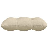 Възглавници за седалки 4 pcs Крем 40 x 40 x 12 см текстил