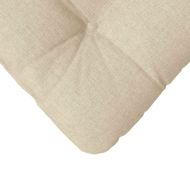 Възглавници за седалки 4 pcs Крем 40 x 40 x 12 см текстил