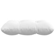 Възглавници за седалки 4 pcs Бяло 40 x 40 x 12 см текстил