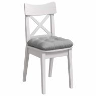 Възглавници за седалки 4 pcs Облачно сиво 40 x 40 x 12 см