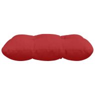 Възглавници за седалки 4 pcs Червено 45 x 45 x 12 см текстил