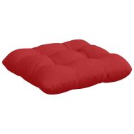 Възглавници за седалки 4 pcs Червено 45 x 45 x 12 см текстил