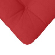Възглавници за седалки 4 pcs Червено 45 x 45 x 12 см текстил