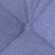 Възглавници за седалки 4 pcs Дънково син 45 x 45 x 12 см