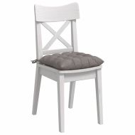 Възглавници за седалки 4 pcs Таупе 40 x 40 x 6 cm текстил