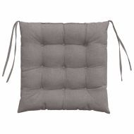 Възглавници за седалки 4 pcs Таупе 40 x 40 x 6 cm текстил