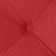Възглавници за седалки 4 pcs Червено 40 x 40 x 6 cm текстил