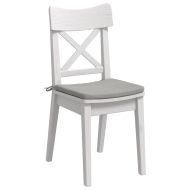 Възглавници за седалки 4 pcs Светлосиво 40 x 40 x 3 cm