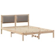 Рамка за легло Таупе 140 x 200 cm Солидно борово дърво