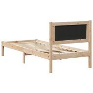 Рамка за легло Тъмен сив 80 x 200 cm Солидно борово дърво