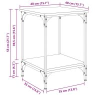 Масичка за кафе Черния дъб 40 x 40 x 55 см Инженерно дърво