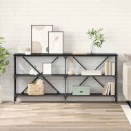 Конзолна маса Черния дъб 160 x 30 x 75 см Инженерно дърво