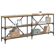 Конзолна маса с рафт Дъб 180 x 30 x 75 см Инженерно дърво