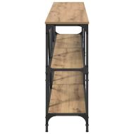 Конзолна маса с рафт Дъб 180 x 30 x 75 см Инженерно дърво